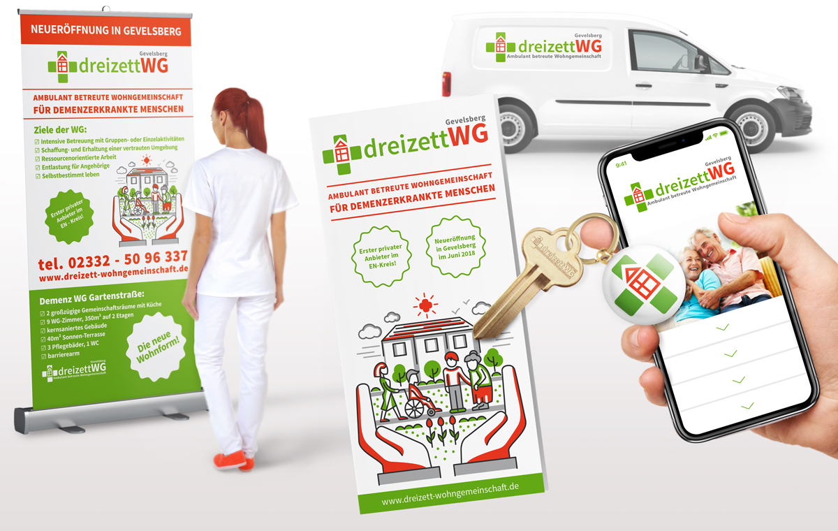 dreizettWG Gevelsberg: Identity for Assisted Living, frame 1 of 2