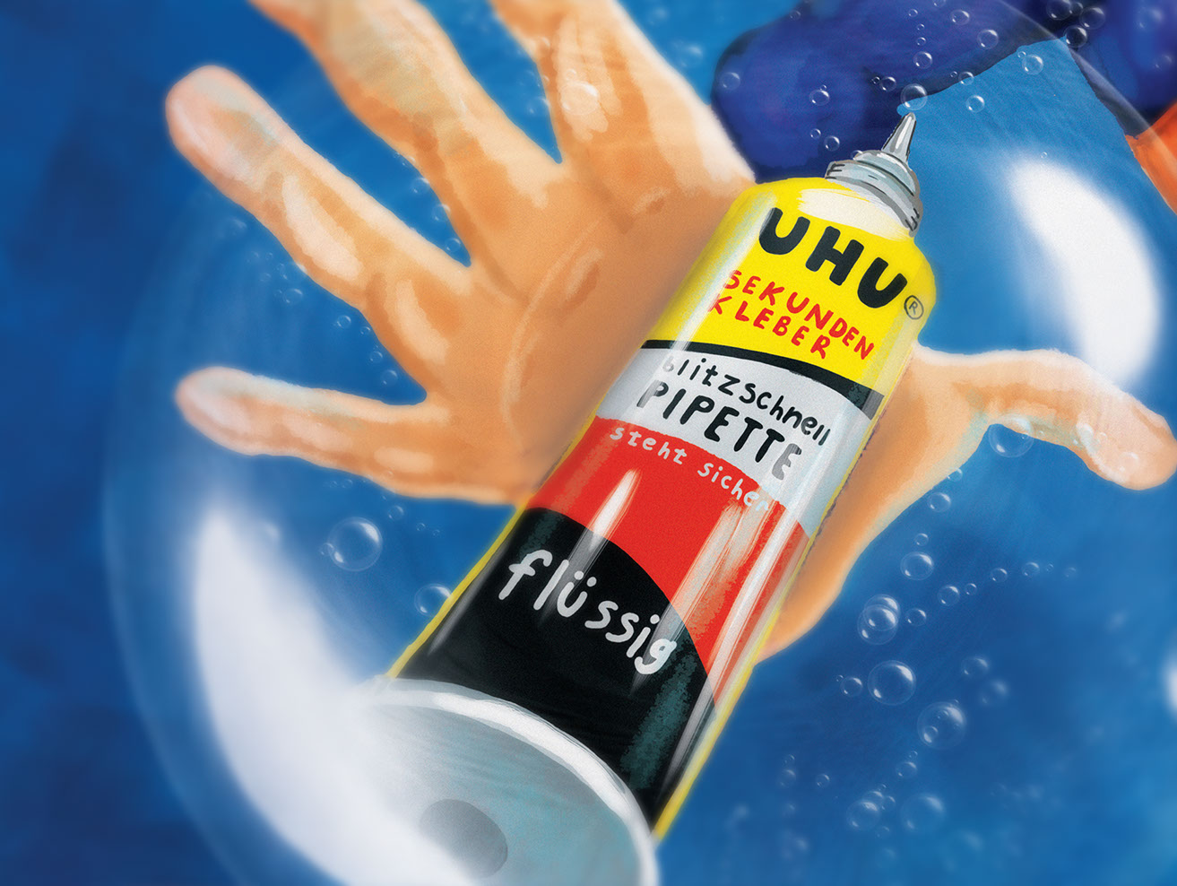 UHU: Advertising Illustration & Character Design, slide 5 of 11
