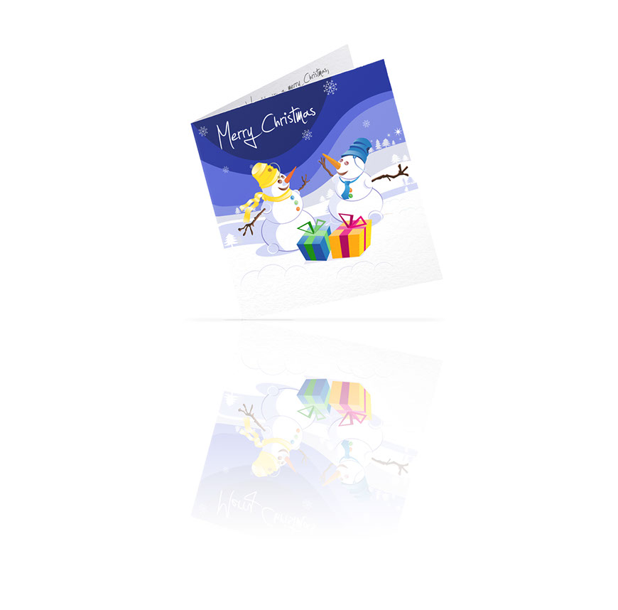 Merry Christmas: Greeting Card Illustration, slide 4 of 4